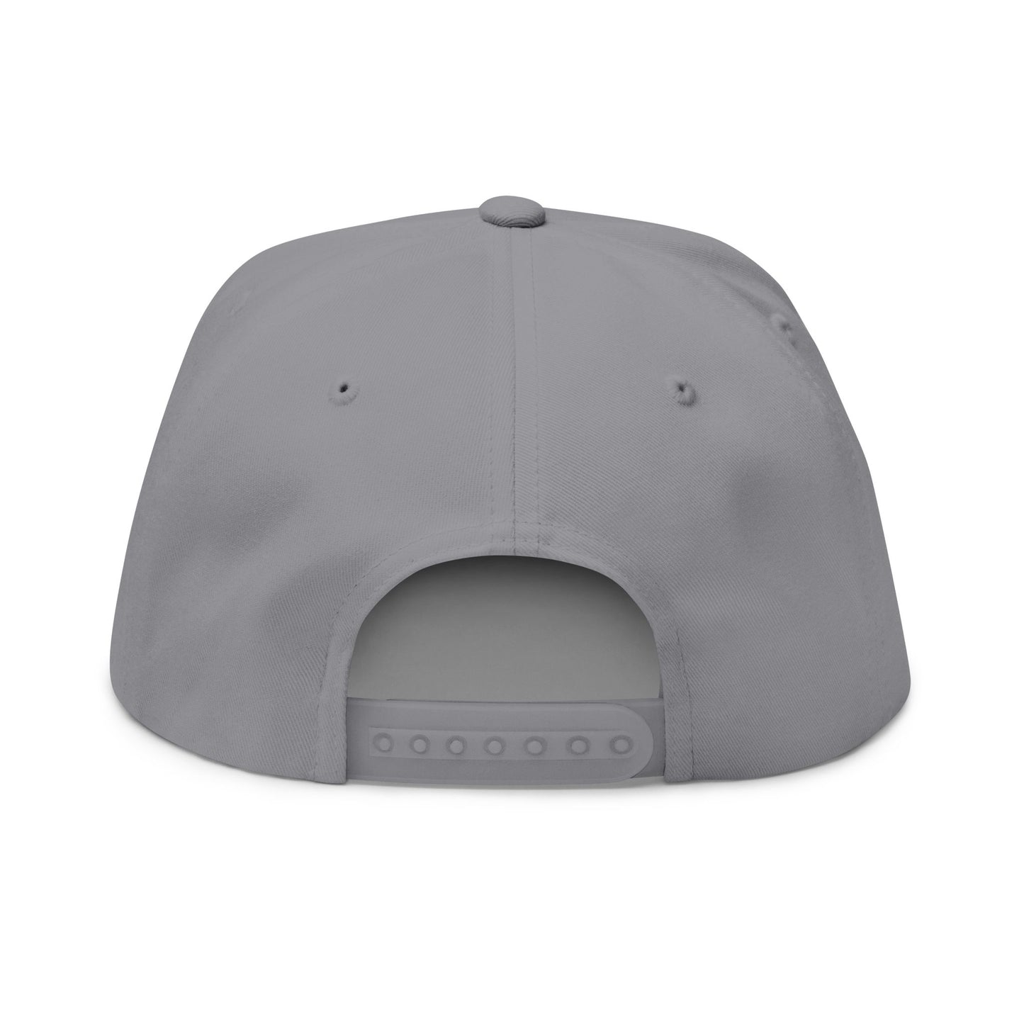 D Fault Embroidered Flat Bill Cap
