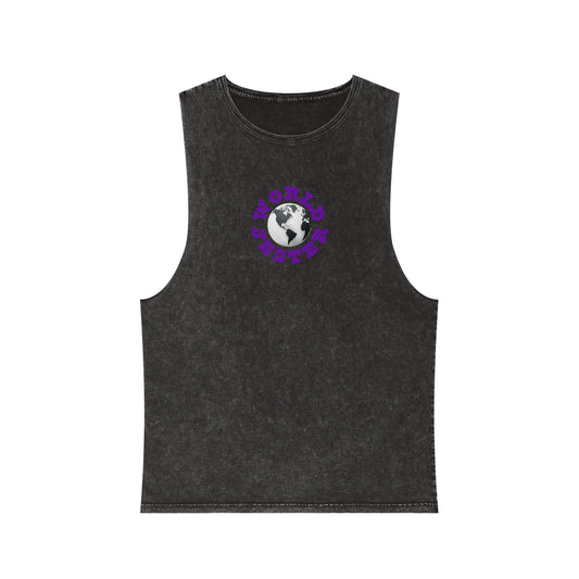 World Jester Logo Unisex Stonewash Tank Top