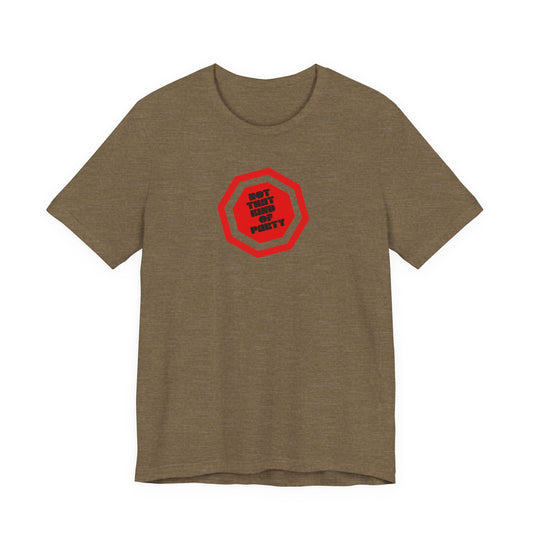 Not That Kind Of Party Red Unisex Jersey