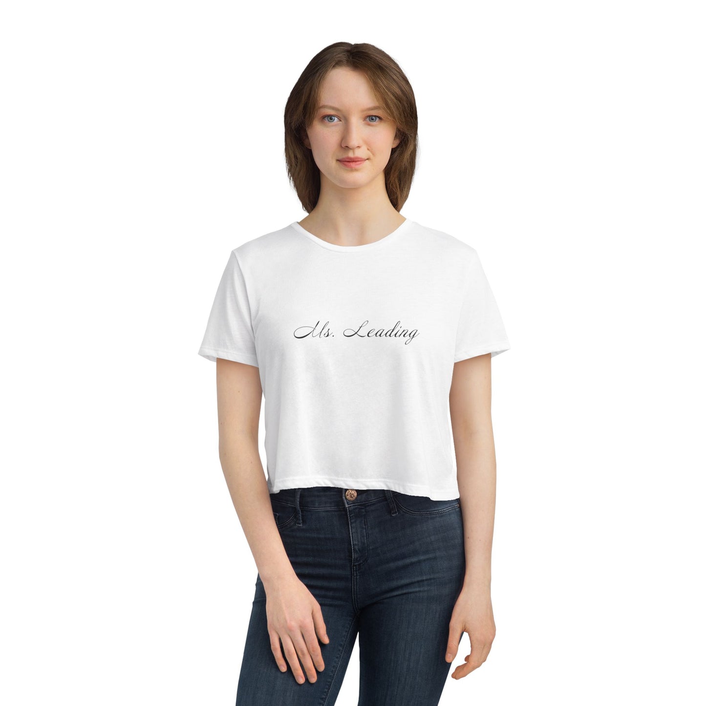 'MS.LEADING' Flowy Crop Top