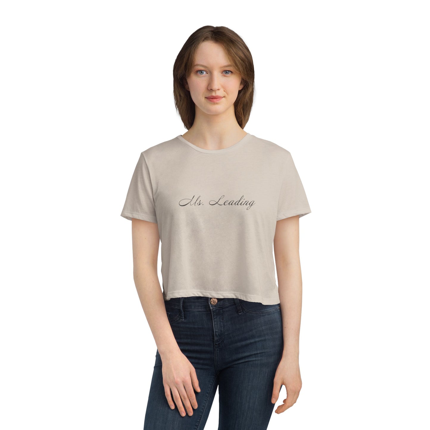 'MS.LEADING' Flowy Crop Top