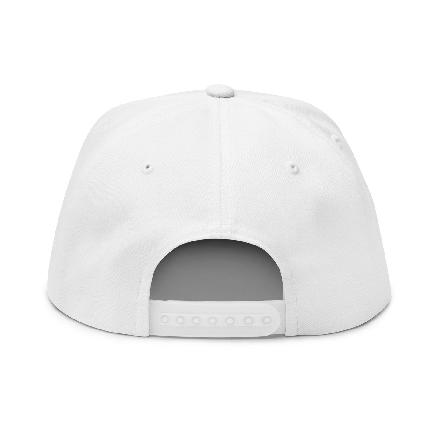 D Fault Embroidered Flat Bill Cap