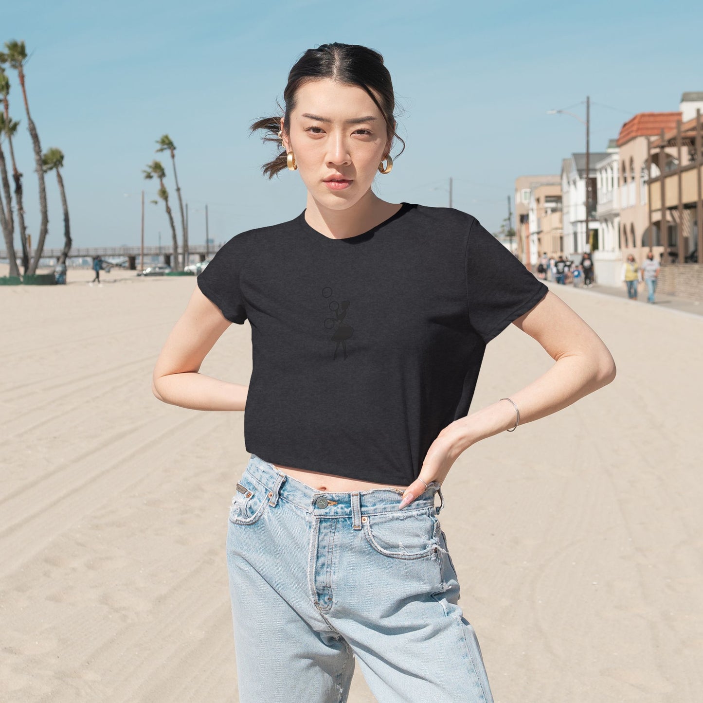 Female Juggler Flowy Crop Top