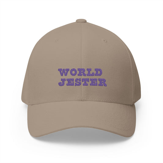 World Jester Straight Logo Closed Back Cap