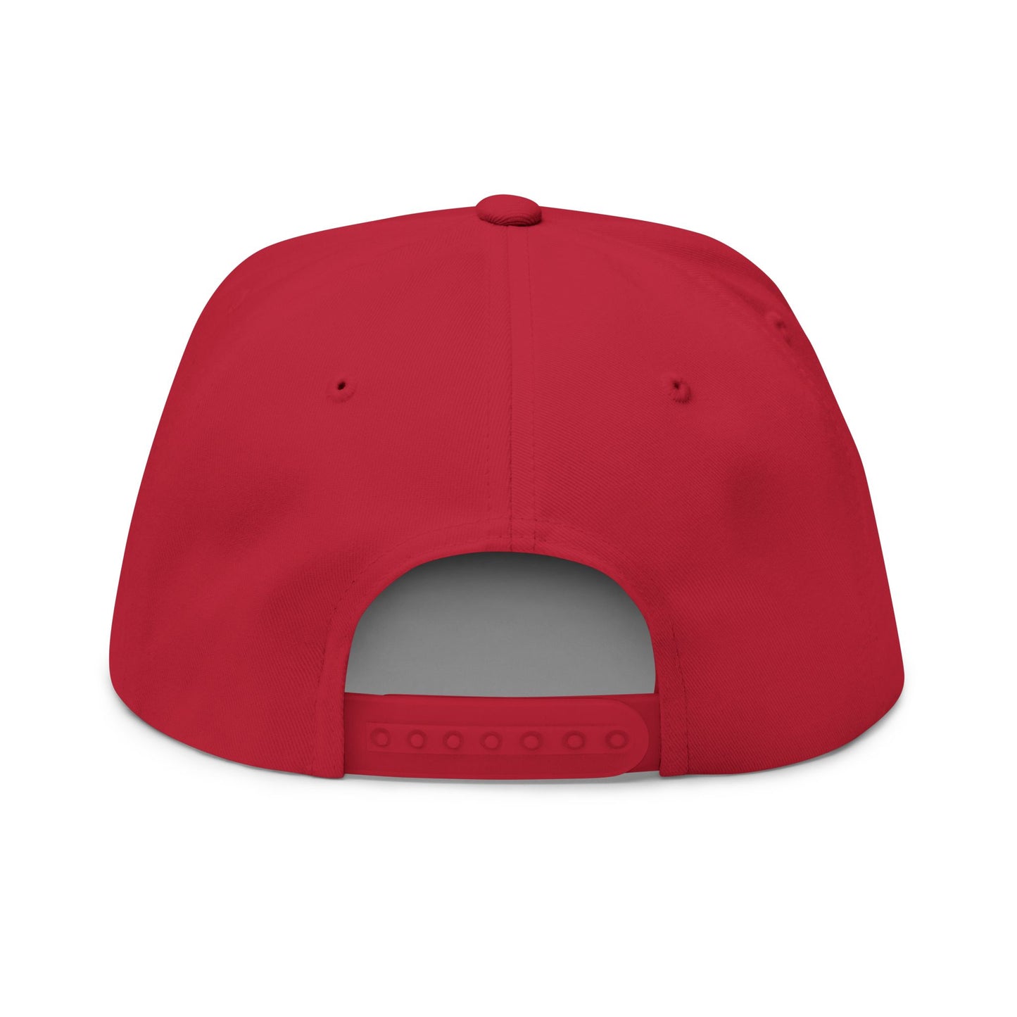 D Fault Embroidered Flat Bill Cap