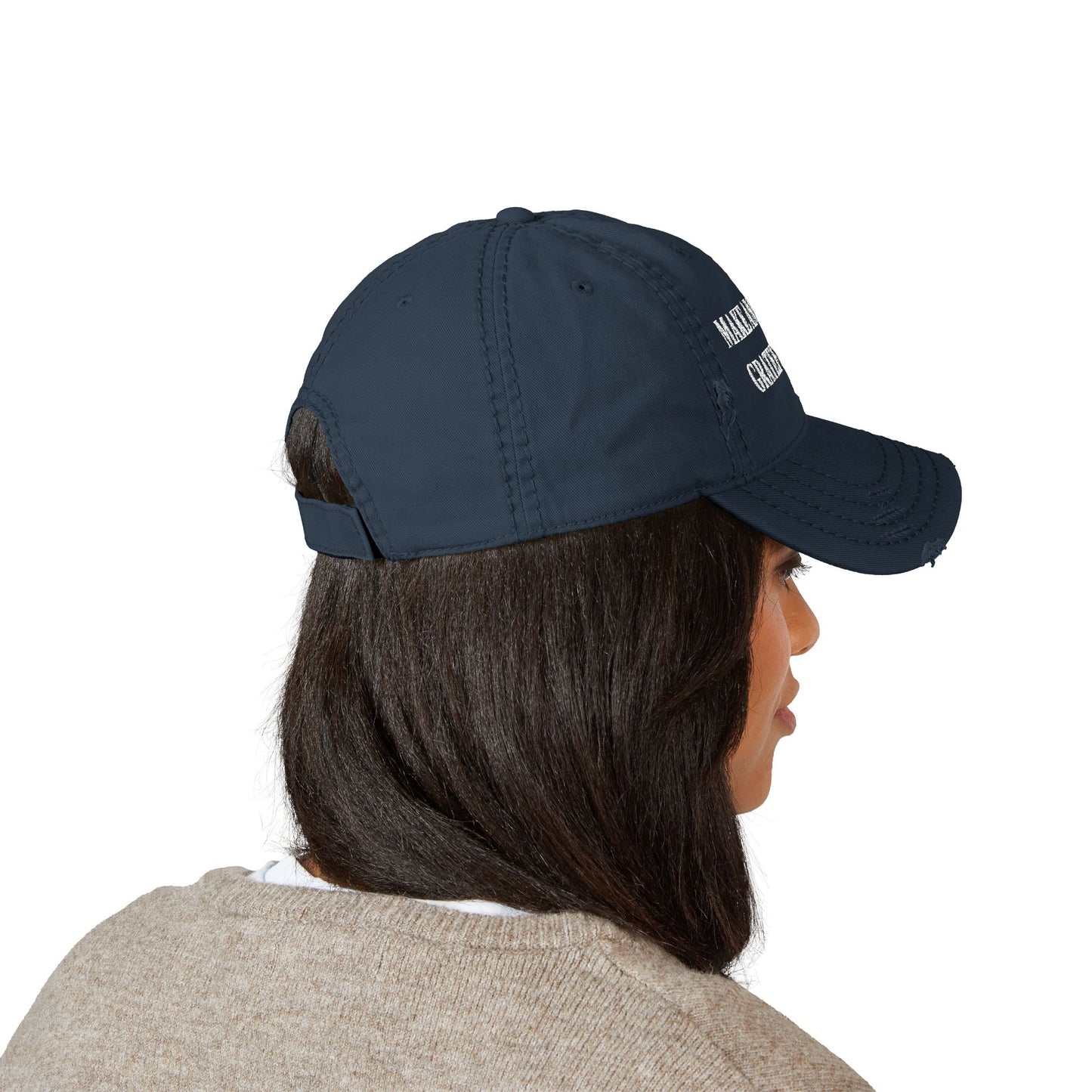 Distressed Dad Hat - 'Make Americans Grateful Again' Embroidery