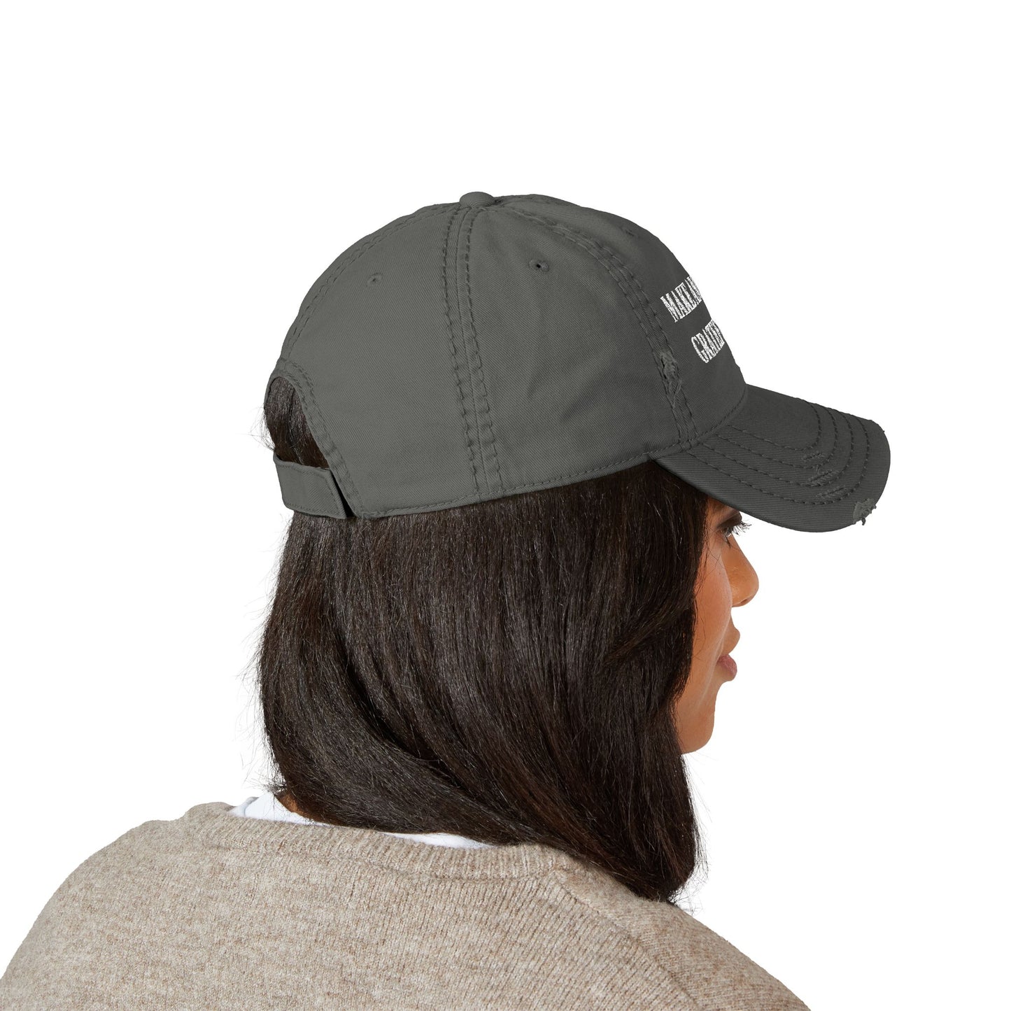 Distressed Dad Hat - 'Make Americans Grateful Again' Embroidery