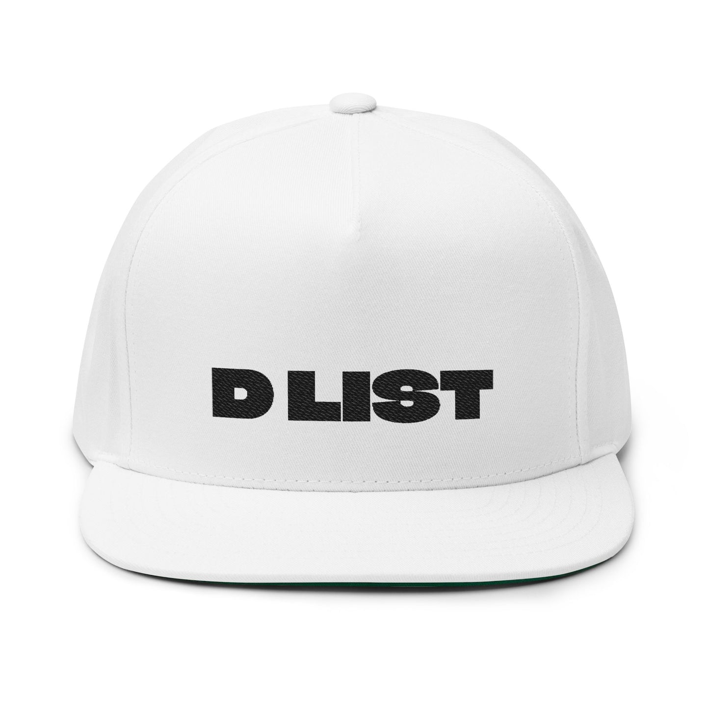 D LIST Flat Bill Cap