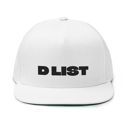 D LIST Flat Bill Cap