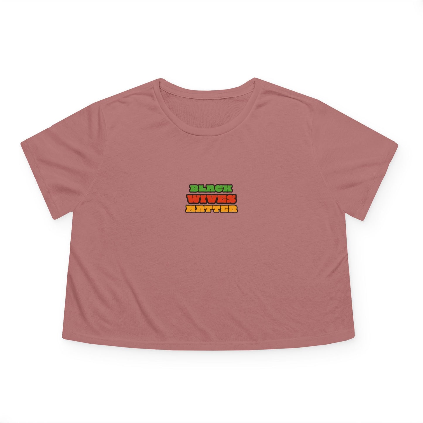 Black Wives Matter Flowy Crop Top