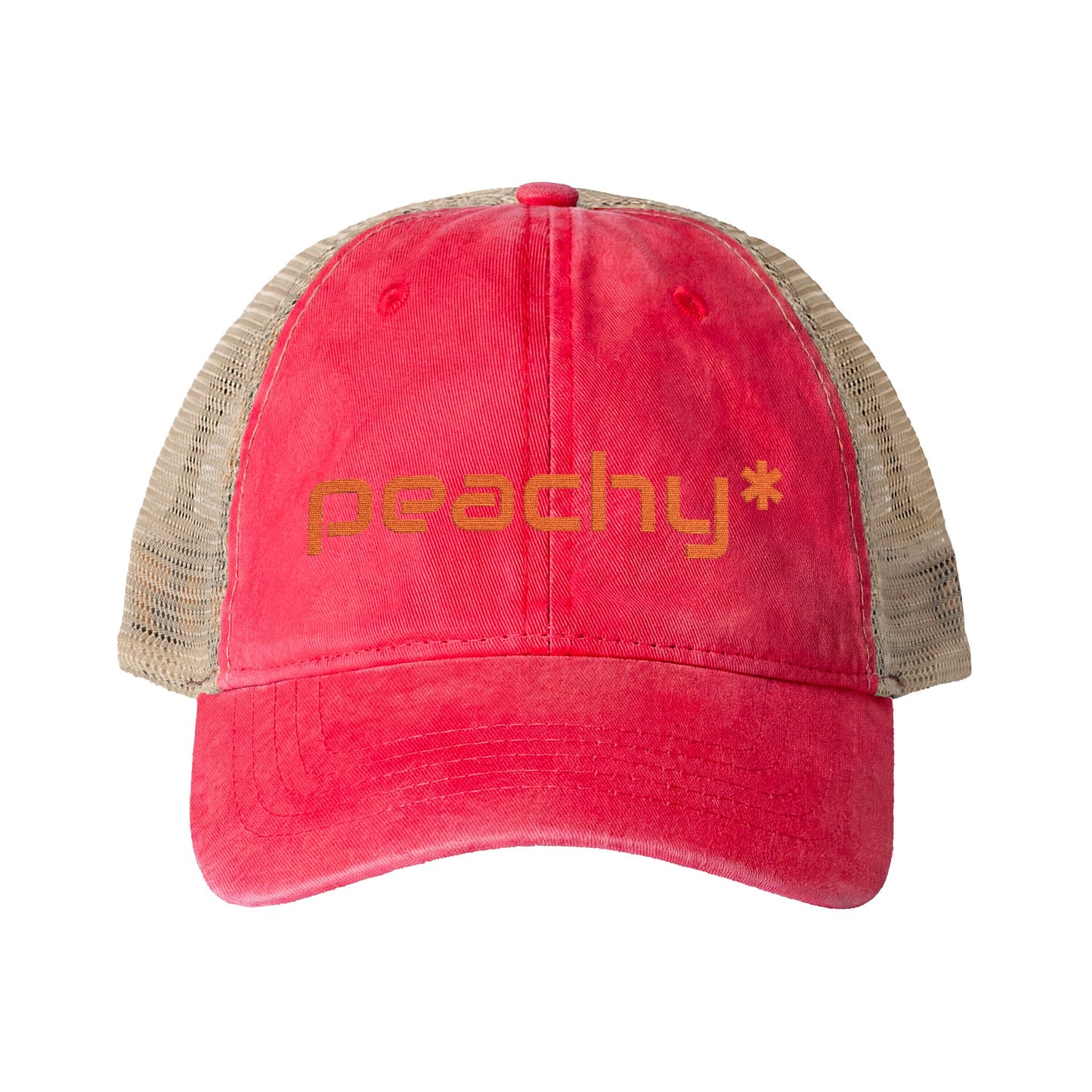 Peachy* Women's Washed Mesh-Back Cap