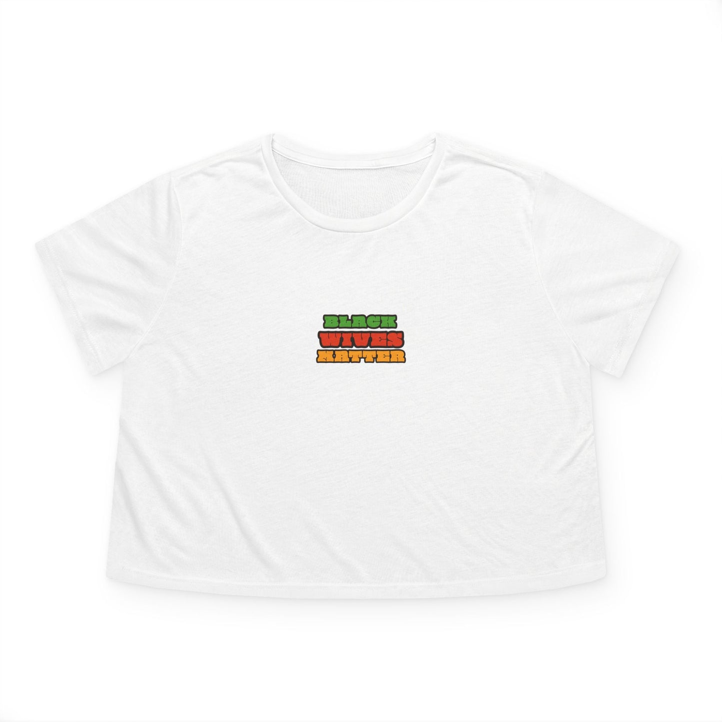 Black Wives Matter Flowy Crop Top