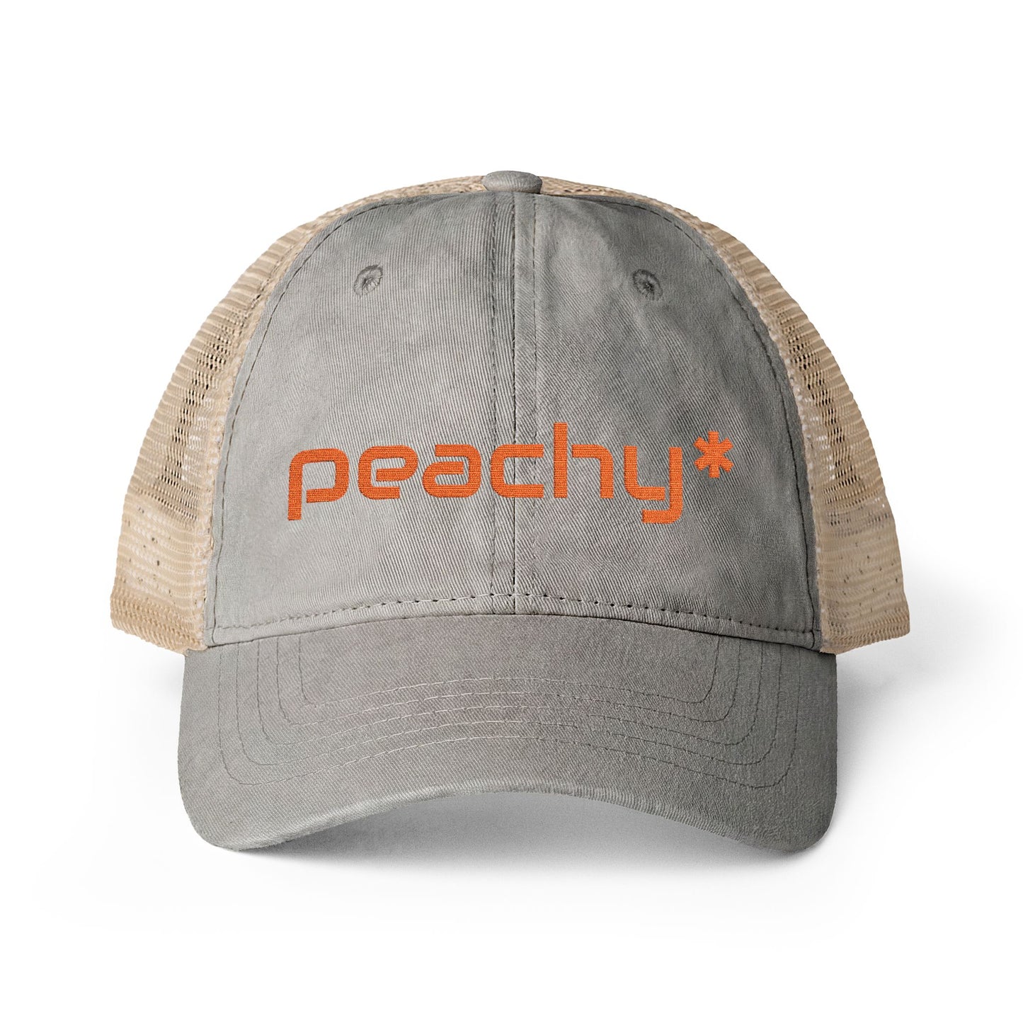 Peachy* Women's Washed Mesh-Back Cap