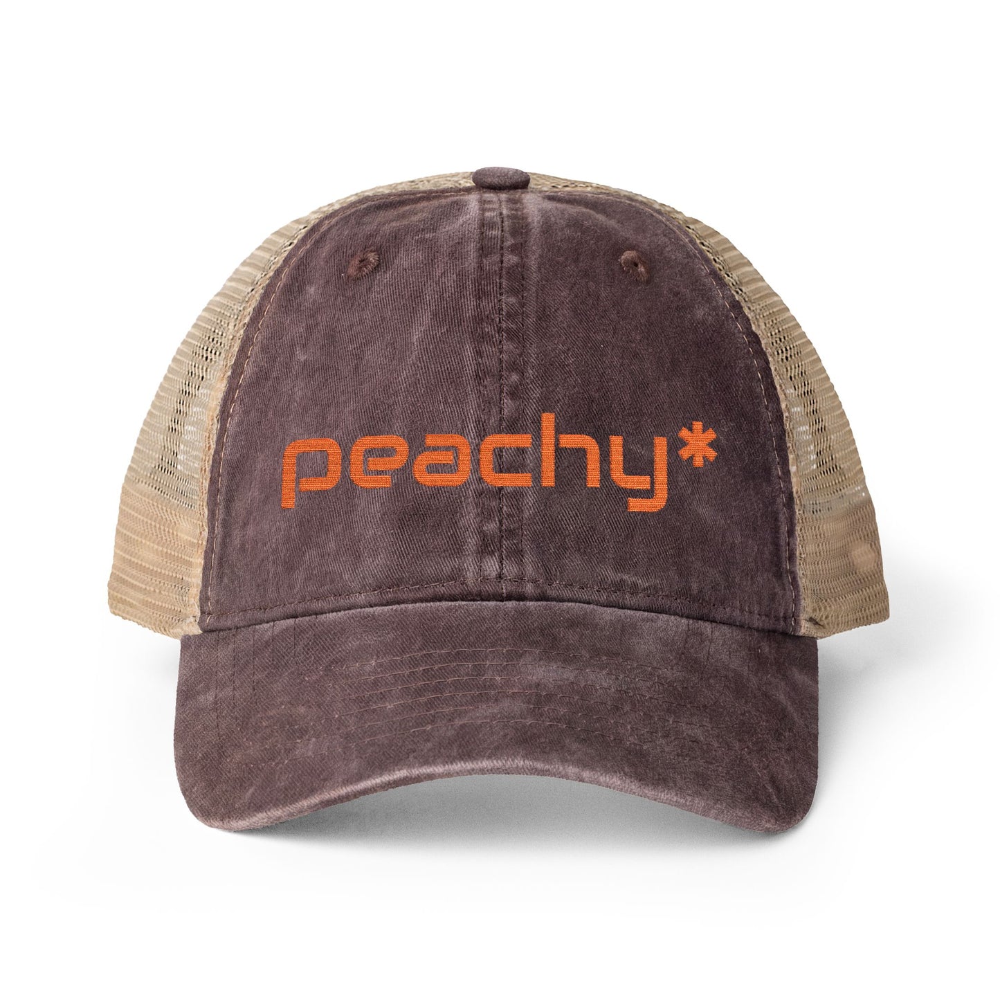 Peachy* Women's Washed Mesh-Back Cap