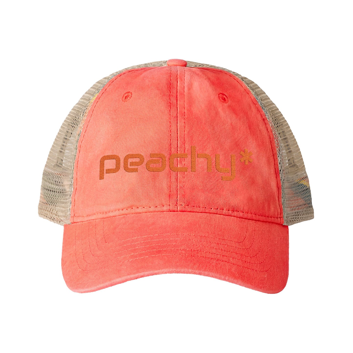 Peachy* Women's Washed Mesh-Back Cap