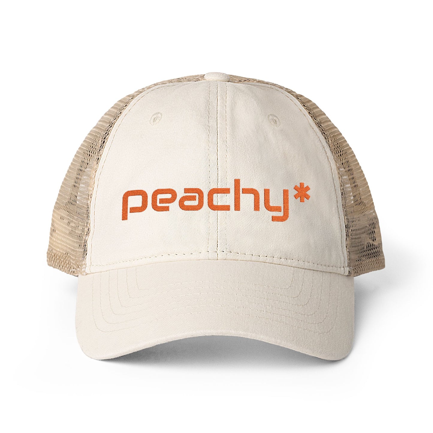 Peachy* Women's Washed Mesh-Back Cap
