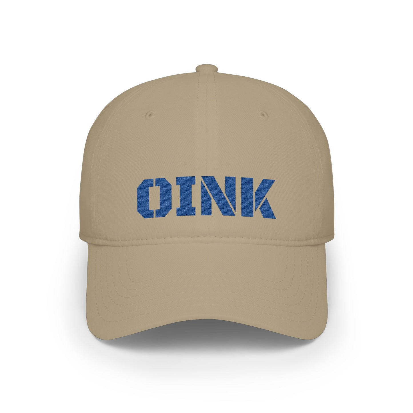 Oink Baseball Cap — Vintage Blue Pig Farm Hat