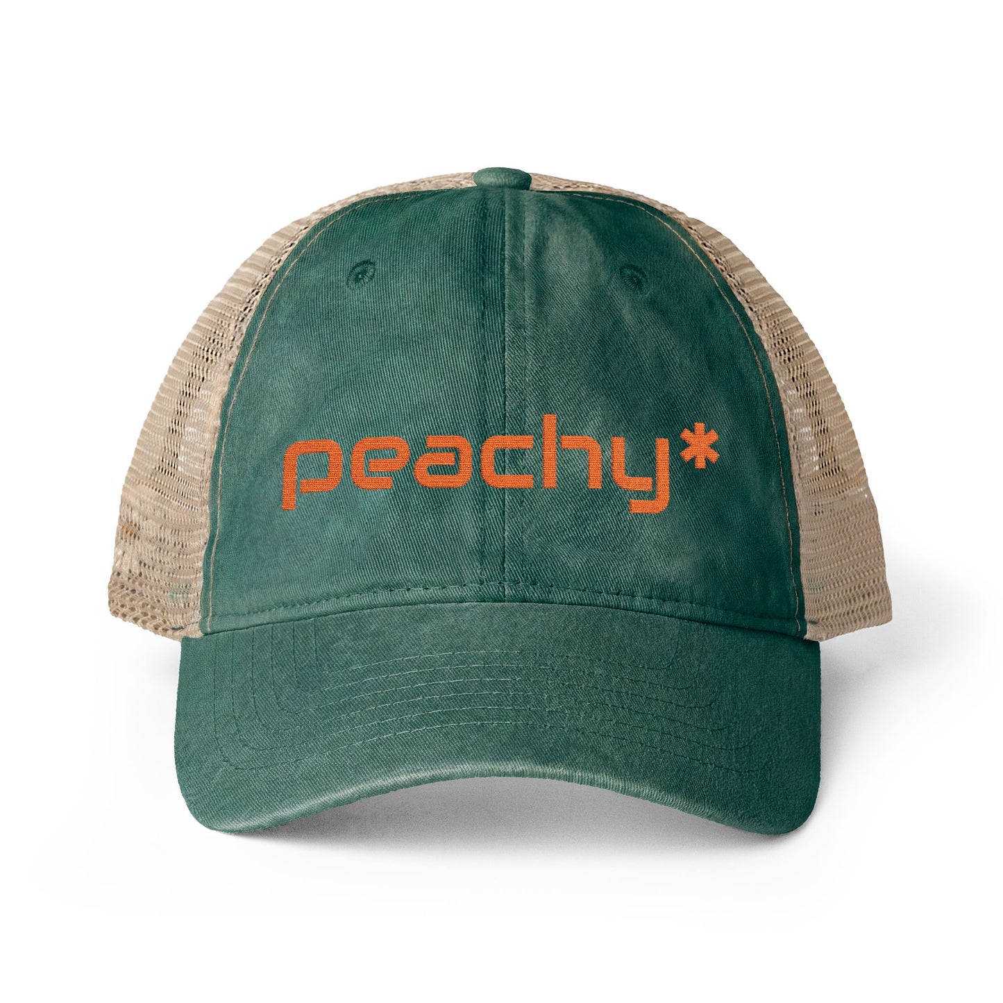 Peachy* Women's Washed Mesh-Back Cap