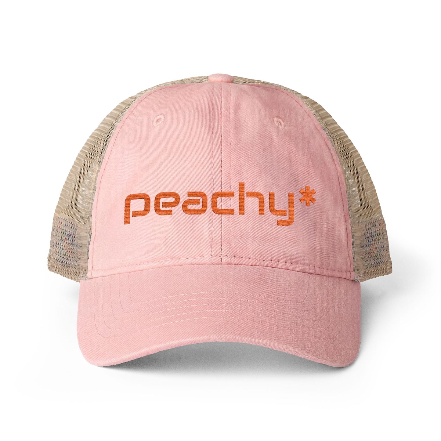 Peachy* Women's Washed Mesh-Back Cap