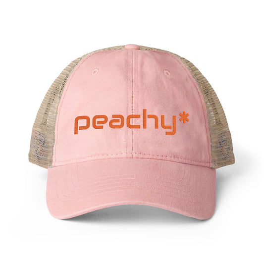 Peachy* Women's Washed Mesh-Back Cap