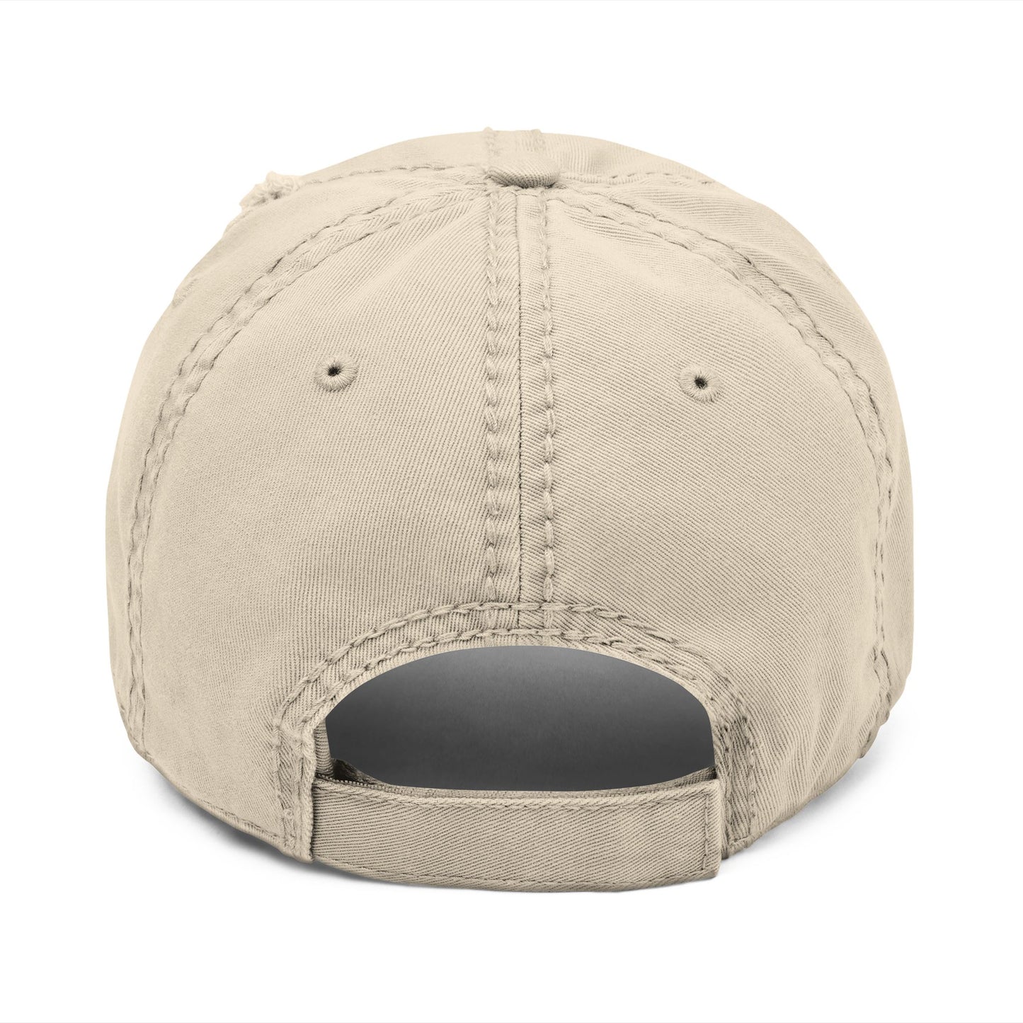 Distressed Dad Hat - Savage Goat Embroidery