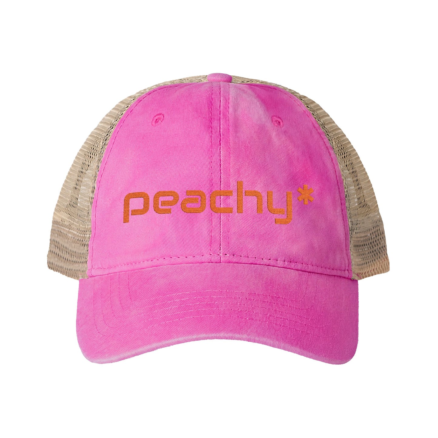 Peachy* Women's Washed Mesh-Back Cap